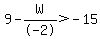 9-W%2F-2+%3E+-+15