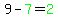 9-green%287%29=green%282%29