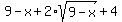 9-x%2B2%2Asqrt%289-x%29%2B4