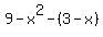 9-x%5E2-%283-x%29