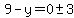 9-y=0+%2B-+3