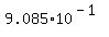 9.085%2A10%5E%28-1%29