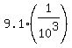 9.1%281%2F10%5E3%29