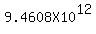 9.4608X10%5E12