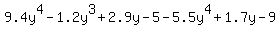 9.4y%5E4-1.2y%5E3%2B2.9y-5-5.5y%5E4%2B1.7y-9%29