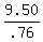 9.50%2F.76