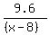 9.6%2F%28%28x-8%29%29