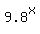 9.8%5Ex