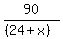 90%2F%28%2824%2Bx%29%29