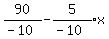 90%2F%28-10%29-expr%285%2F%28-10%29%29x