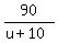 90%2F%28u%2B10%29