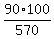 90%2F570%2A100%29