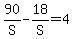 90%2FS+-+18%2FS+=+4
