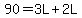 90=3L%2B2L