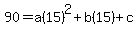 90=a%2815%29%5E2%2Bb%2815%29%2Bc