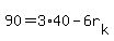 90+=+3%2A40+-+6r%5Bk%5D