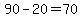 90+-20+=+70