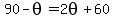90-theta=2theta%2B60