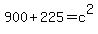 900%2B225=c%5E2