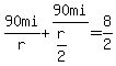 90mi%2Fr+%2B+90mi%2F%28r%2F2%29+=+8%2F2