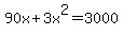 90x%2B3x%5E2=3000