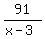 91%2F%28x-3%29