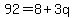 92=8%2B3q