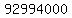 92994000