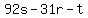 92s-31r-t