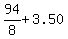 94%2F8+%2B+3.50