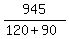 945%2F%28120%2B90%29