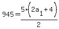 945=5%282a%5B1%5D%2B4%29%2F2