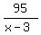 95%2F%28x-3%29