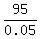 95%2F0.05