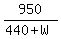 950%2F%28440+%2B+W%29