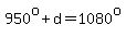 950%5Eo%2Bd=1080%5Eo