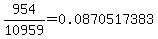 954%2F10959=+0.0870517383