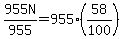 955.0N%2F955.0=955.0%2858%2F100%29