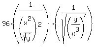 96%281%2F%28x%5E2%2Fsqrt%28y%29%29%5E2%29%281%2Fsqrt%28%28y%2Fx%5E3%29%29%29