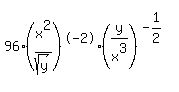 96%28x%5E2%2Fsqrt%28y%29%29%5E-2+%28y%2Fx%5E3%29%5E%28-1%2F2%29