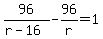 96%2F%28r-16%29-96%2Fr=1