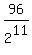 96%2F2%5E11