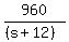 960%2F%28%28s%2B12%29%29