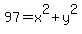 97=x%5E2%2By%5E2