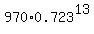 970%2A0.723%5E13