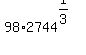 98%2A2744%5E%281%2F3%29+