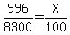 996%2F8300=X%2F100
