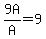 9A%2FA=9