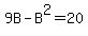 9B-B%5E2+=+20