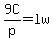 9C%2Fp+=+lw